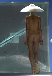 Leah De Wavrin Oops Topless Nude Nip Slip Sexy Hot Fashion Tits